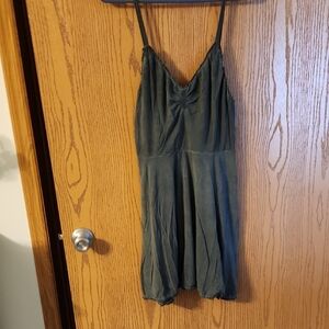 Elegant Dark Green Slip Dress By Pol NWOT